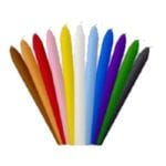 Velas velones de colores