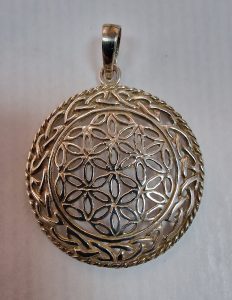 Flor de la Vida con nudo Celta - Plata de ley 925