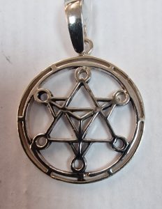 Colgante de Merkaba, plata de ley 925