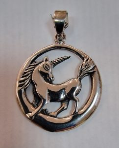 Colgante Unicornio, plata de ley 925