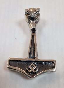 Colgante Martillo de Thor, plata de ley 925