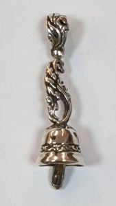 Colgante de Campana tibetana en plata de ley 925