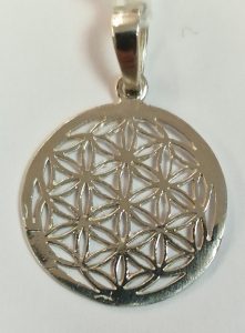 Colgante Flor de la Vida realizado en plata de ley 925