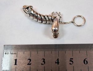 Simbología Erótica - Falo articulado realizado en plata 925