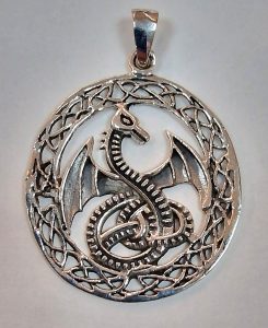 Colgante Dragon Celta - plata 925