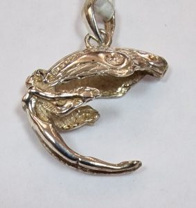 Colgante de Hada realizado en plata de ley 925