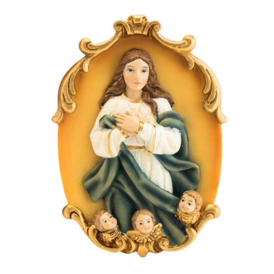 Virgen la Inmaculada - placa 12 cm