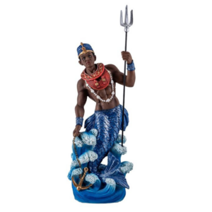 Olokun, dueño de las profundidades. Lado negativo de Yemaya - 31 cm