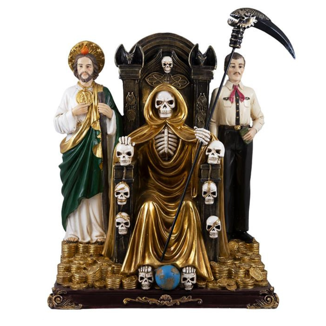 Santa Muerte + Valverde +Judas Tadeo - 35 cm