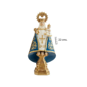 VIRGEN COVADONGA AZUL 22cm