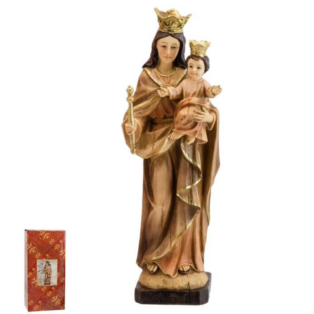 Virgen Maria Auxiliadora Madera - 20 cm / 30 cm - Imagen 2