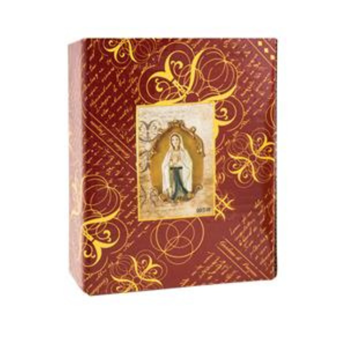 Virgen de Lourdes - placa para colgar 12 cm - Imagen 3