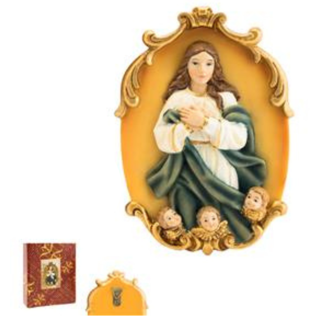 Virgen la Inmaculada - placa 12 cm - Imagen 2