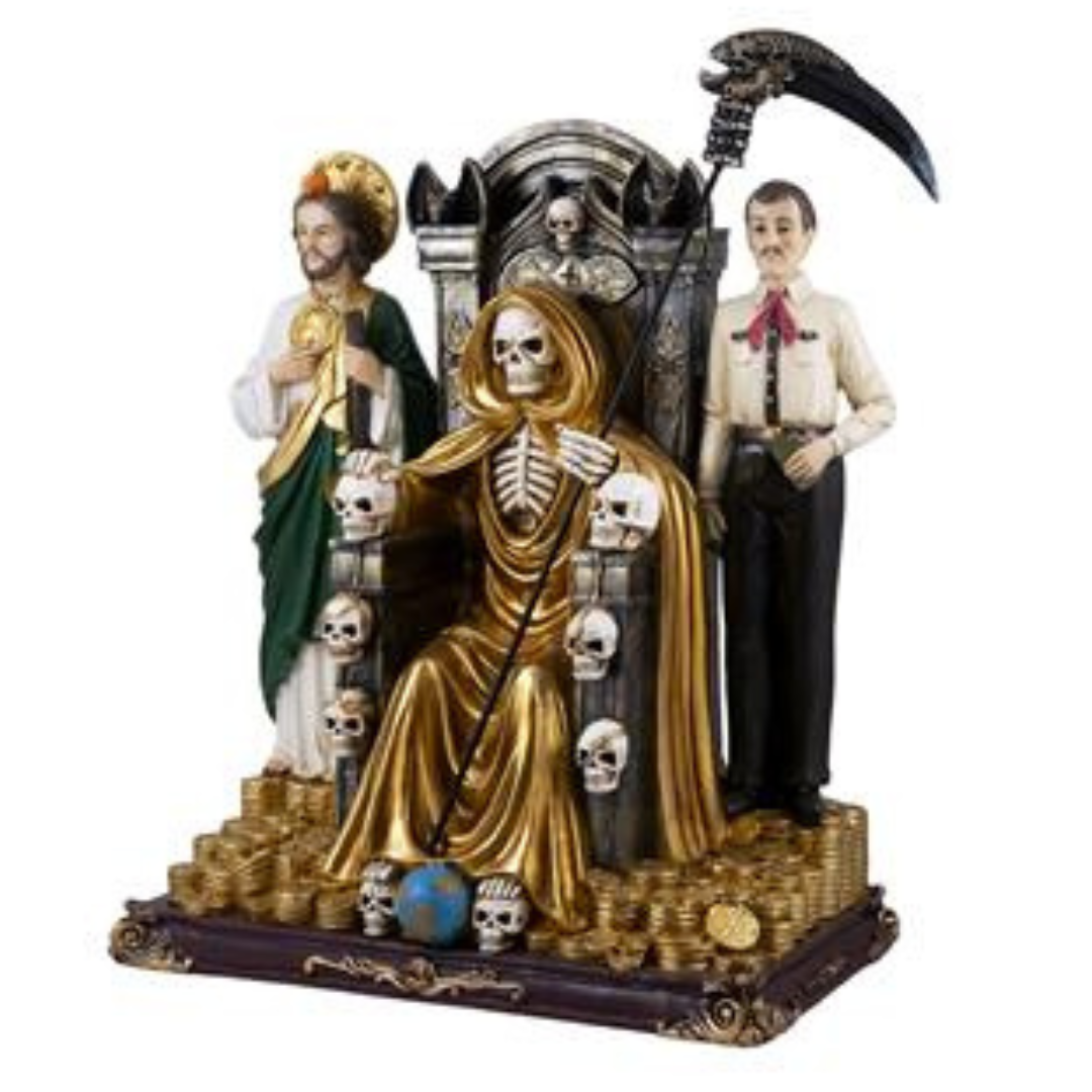 Santa Muerte + Valverde +Judas Tadeo - 35 cm - Imagen 2