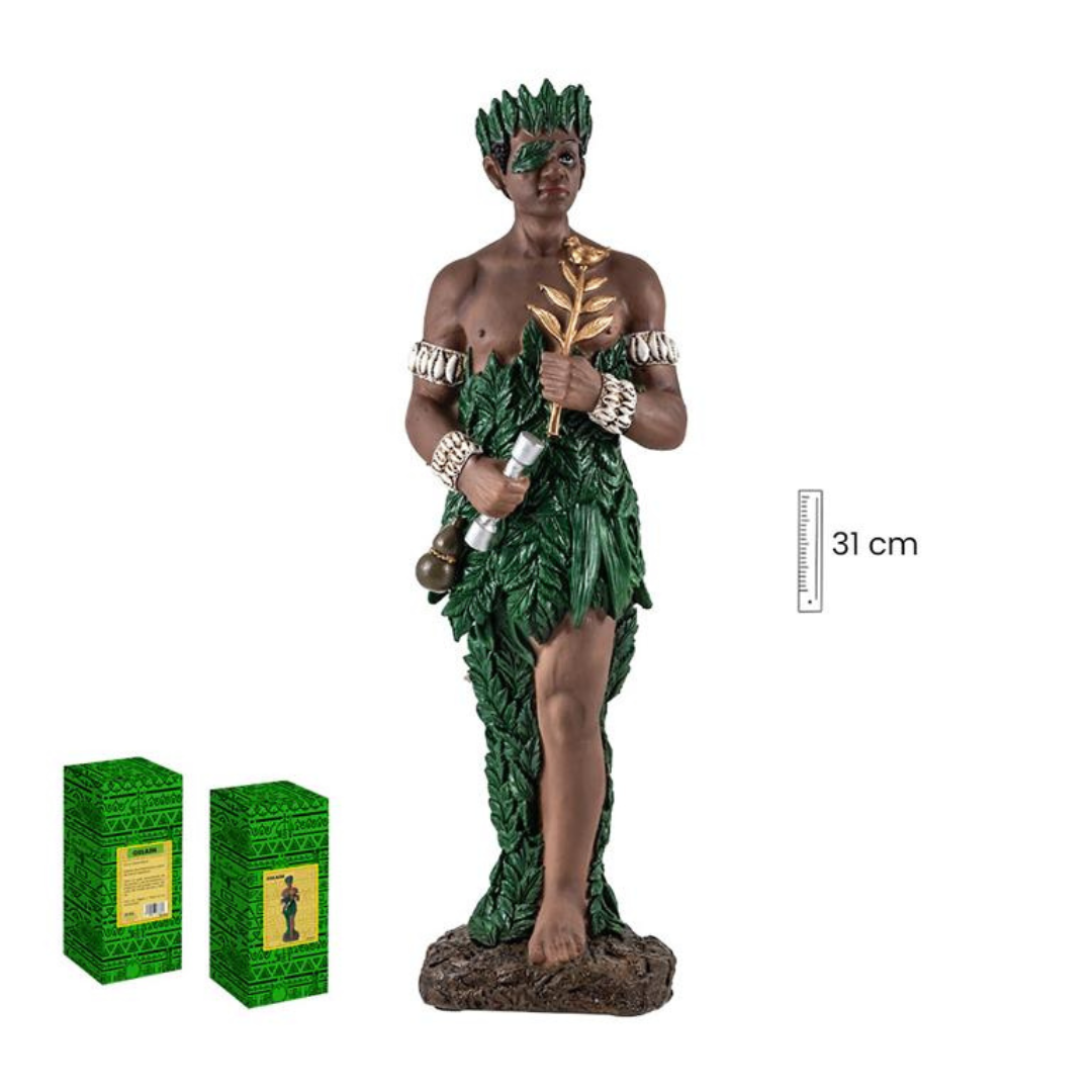 Ossain, Patrón de la vegetación. Sincretiza con San Silvestre. - 31 cm - Imagen 3