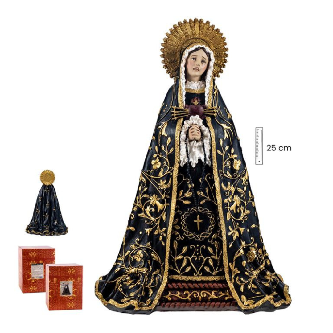 Virgen La Dolorosa - 25 cm. - Imagen 3