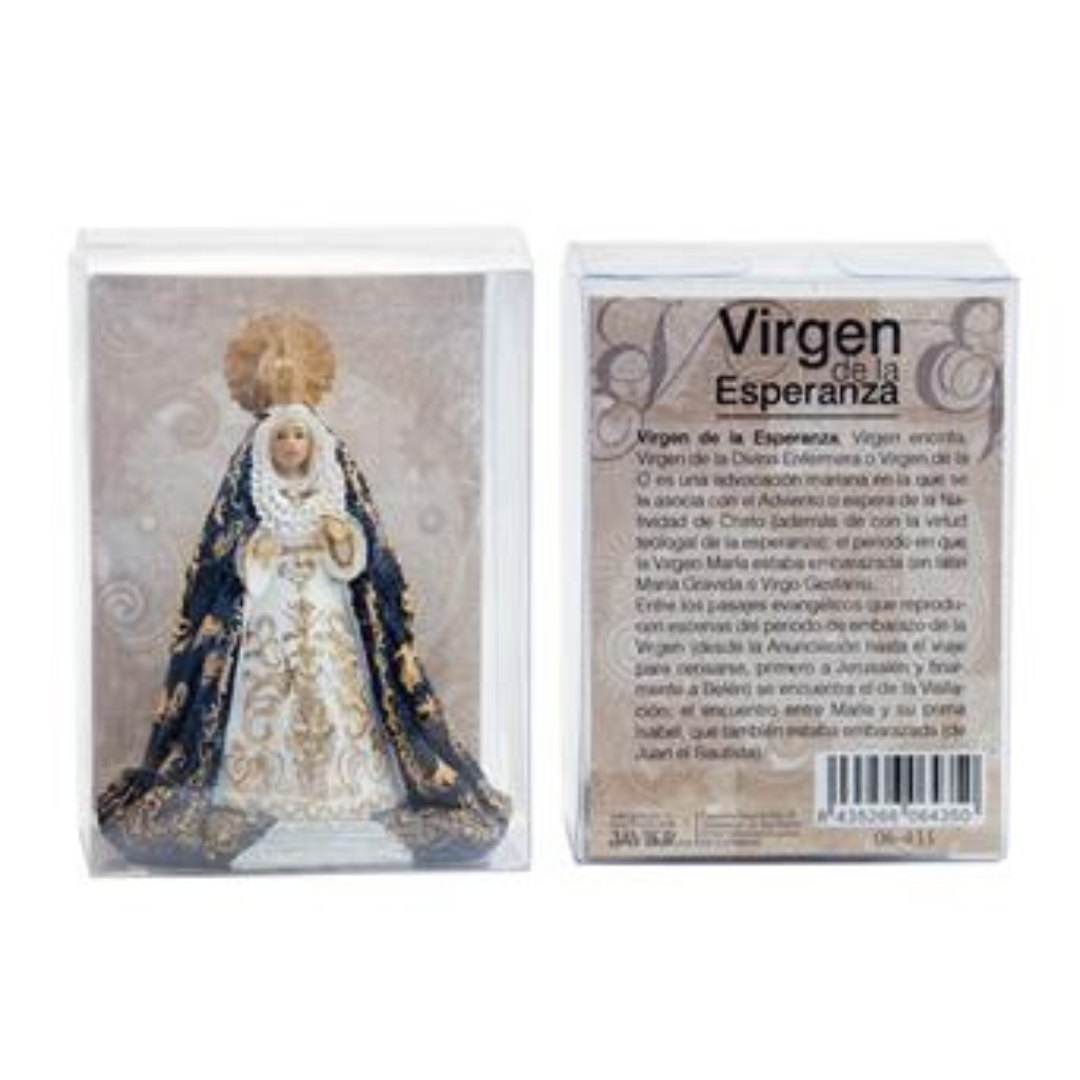 Virgen de la Esperanza - Oscura – 11 cm - Imagen 4