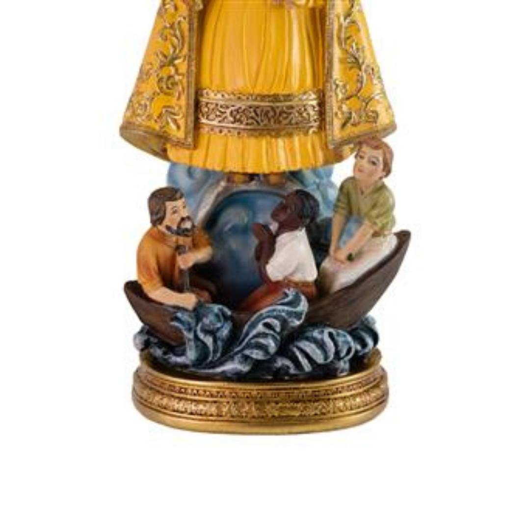 Virgen de la Caridad del Cobre , manto amarillo. 13 cm / 20 cm / 30cm / 40 cm - Imagen 4