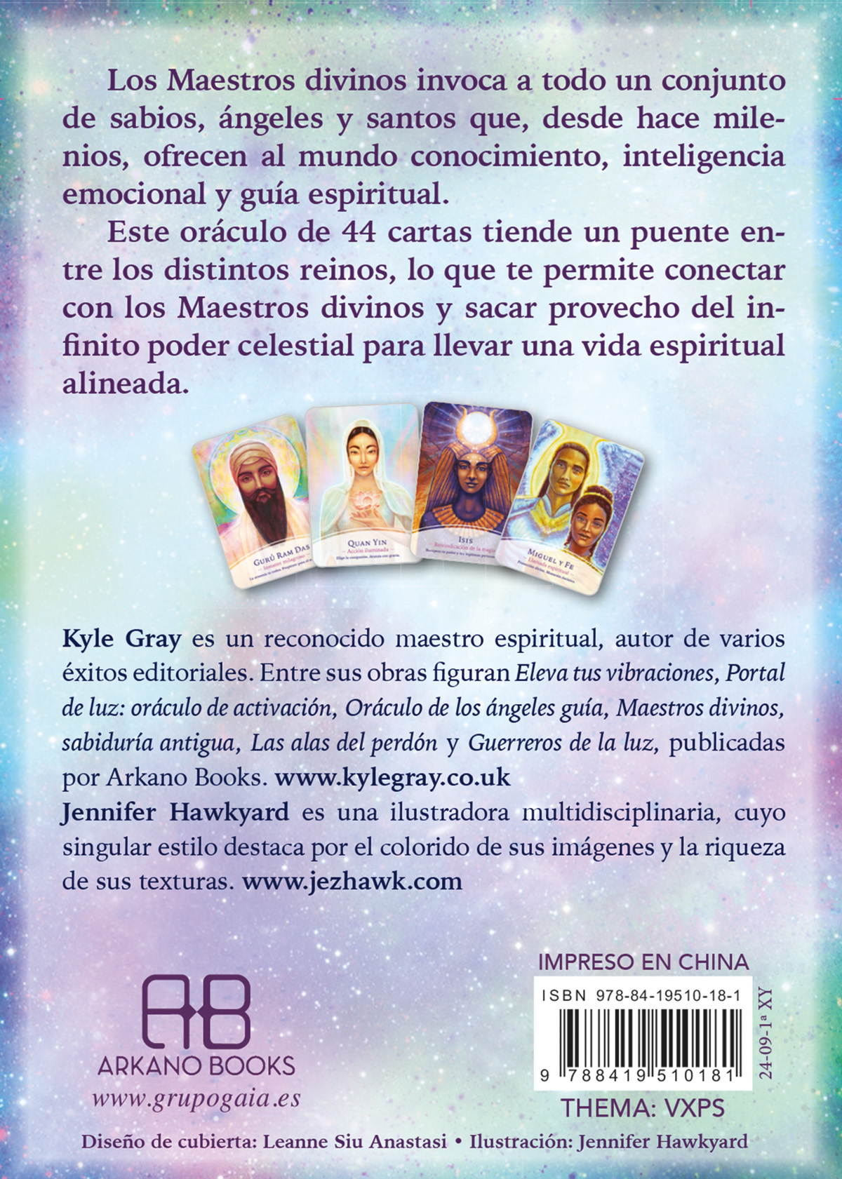 Maestros divinos Oráculo . 44 cartas y libro guía. - Imagen 2