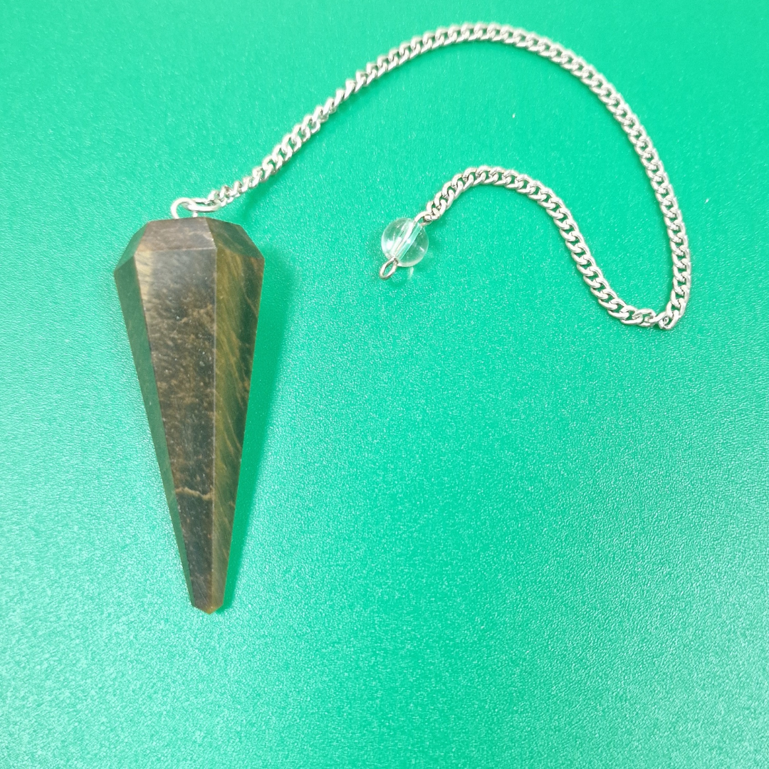 Péndulo de Mineral Ojo de Tigre