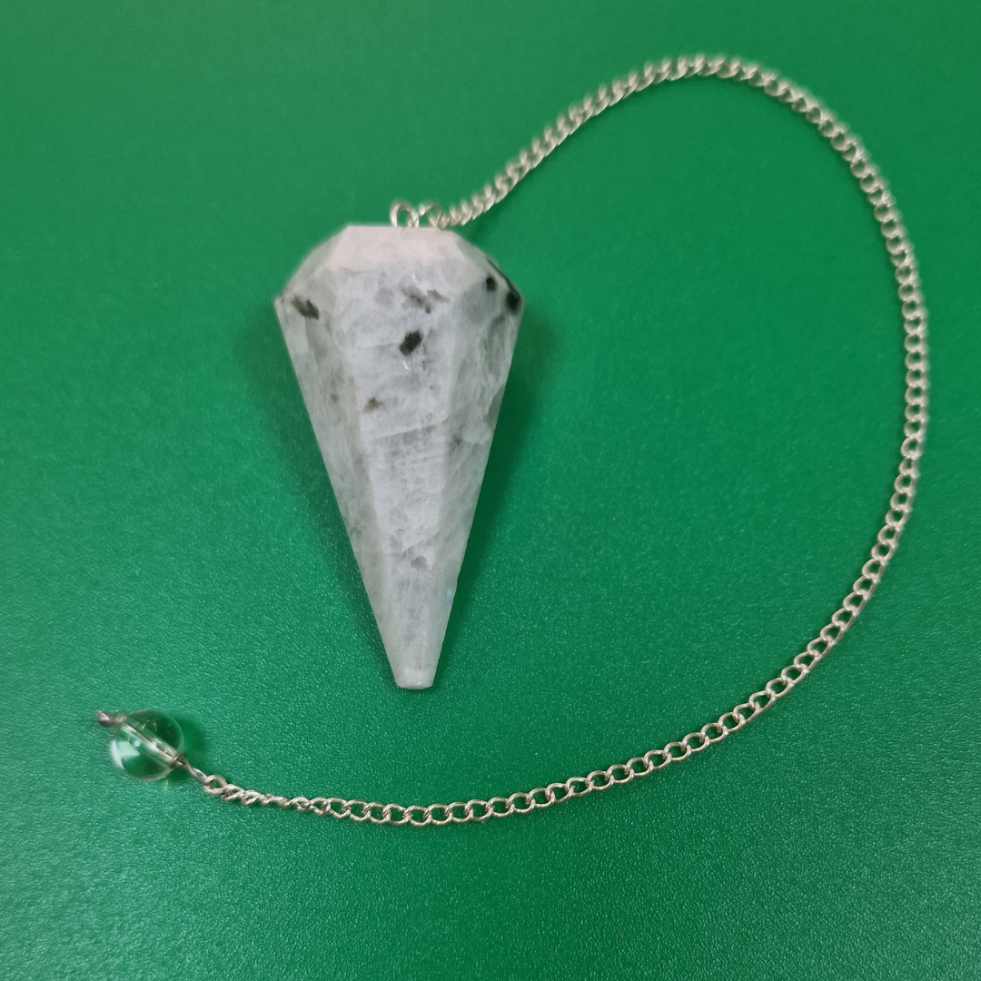 Péndulo de Mineral Piedra Luna